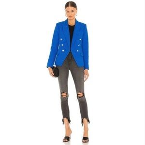 SOLD - L’AGENCE Kenzie Double Breasted Tweed Blazer
